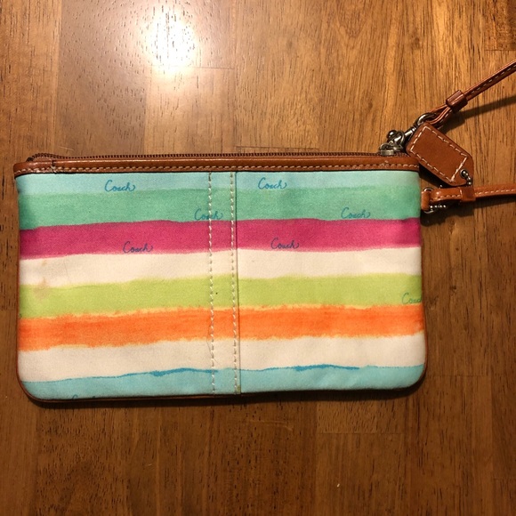 Coach Multicolor Wristlet like new - Picture 2 of 3